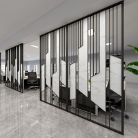 Paravent de séparation en acier inoxydable OEM ODM pour hôtel, bar, club, décoration métallique, panneau de séparation, salle à manger de villa
