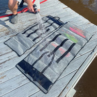 Sac de pêche à la traîne personnalisé de grande taille, imperméable et durable, sacs de rangement pour appâts de pêche enroulables