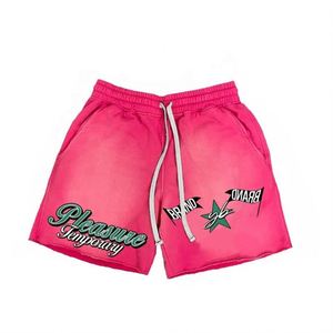 Ensemble de shorts d'été décontractés pour hommes 100% T-shirts en coton et shorts de survêtement imprimés Ensemble de shorts deux pièces pour hommes - Product Image 4