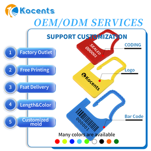 Kocents-Candado DE SEGURIDAD desechable, cierre de seguridad de prueba de manipulación, cierre seguro - Product Image 2