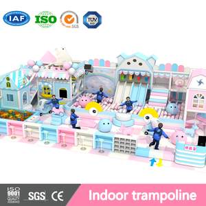 Aobeile - Aire de jeux intérieure pour enfants - Équipement de jeux en PVC souple - Trampoline familial - Toboggan <span class=keywords><strong>suspendu</strong></span> - Piscine à balles - <span class=keywords><strong>Parc</strong></span> d'attractions - Product Image 1