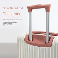Valise de voyage rose pour affaires avec serrure à combinaison