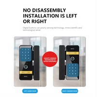 Cerradura Inteligente Auvinx OEM ODM Tuya BT para Puerta Corredera de Vidrio, Cerradura Inteligente con Contraseña para Oficina, para Marcas de Marca Privada