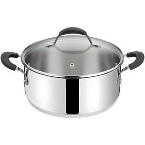 LAGOSTINA - Cacerola de 2 asas con tapa de la línea TEMPRA, diámetro [insertar diámetro aquí] 26 cm - Product Image 1