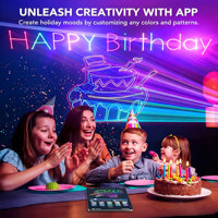 Projecteur laser décoratif d'intérieur APP DIY 10M, lumières DJ, animation 3D, télécommande DMX, décorations de fêtes | YSH
