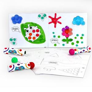 Anak-anak pendidikan awal alat tulis kreatif Set lukisan Dot spidol Diy Graffiti lukisan mainan gambar untuk Dummies - Product Image 4