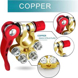 자동차 배터리 터미널 커넥터 2 Pcs 4 Way 퀵 릴리스 분리 Sae/Jis 용 자동차 배터리 터미널 유형 게시물 - Product Image 4