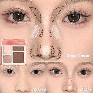 वर्ष की डायरी ओएम अनुकूलित लोगो आसान-काले गुलाबी जलरोधी 4-रंग मध्यम चमकदार शिमर पाउडर साटन आंख छाया पैलेट - Product Image 2