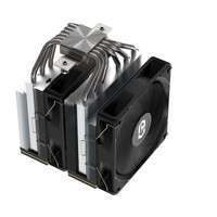 Enfriador de Aire para CPU Y620W, Radiador de CPU, Refrigeración por Aire para Ordenador, Disipador de Calor con 6 Tubos de Cobre, Ventilador PWM Dual de 120 mm, Enfriador de PC