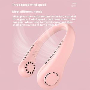 X528 Portable Bladeless Hanging Fans Usb Rechargeable Leafless <b>Mini</b> Neck Fan <b>Air</b> <b>Conditioner</b> Cool Wearable Neckband Fans - Product Image 4