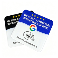 Dynamischer QR-Code, personalisierter QR-Code mit Logo, Acryl-PVC-Epoxy-NFC-Platte, NFC-Ständer, Google-Bewertungsplatte, NFC Google