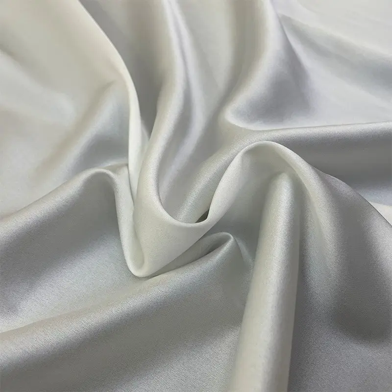 Prix usine chinois 19MM soie stretch satin spandex mélange soie charmeuse tissu