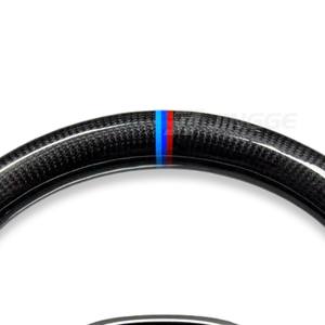 Volant de voiture en fibre de carbone personnalisé LCI Retrofit compatible avec BMW Série 1 2 3 <span class=keywords><strong>4</strong></span> <span class=keywords><strong>Z</strong></span> F40 F44 G20 G21 G22 G28 G29 G80 M3 G80 M M2 M3 - Product Image 5