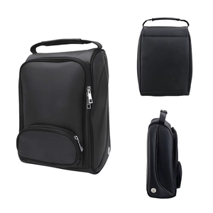 <span class=keywords><strong>Sac</strong></span> à chaussures de golf portable en cuir PU imperméable <span class=keywords><strong>noir</strong></span> avec poignée, <span class=keywords><strong>sac</strong></span> de transport pour chaussures de golf en cuir PU pour hommes et femmes - Product Image 3