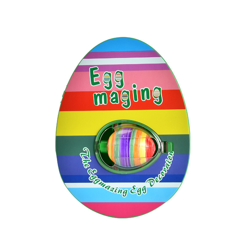 Rainbow painting real egg
