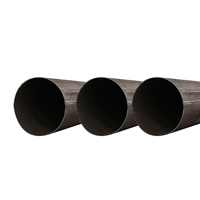 Tuyau d'acier rond soudé à paroi épaisse de qualité supérieure, diamètre extérieur 40-325 mm x 3,0-12 mm, Q355B ST52, pour bras de grue de levage