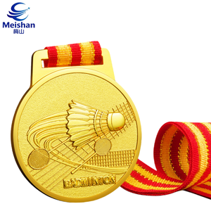 Meishan <strong>Zinc</strong> <strong>Alloy</strong> Engraved Plates for Corporate Sports Ceremonies Badminton <strong>Medal</strong> - Product Image 2