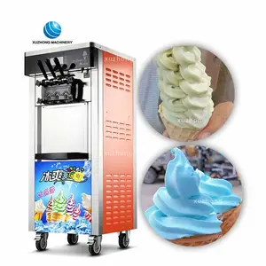 Prix usine Pas Cher Machine À Crème Glacée 3 Saveur De Crème Glacée Congelée Machine à Crème Glacée Molle Commerciale Faisant La Machine