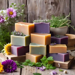 Savon artisanal au beurre de karité, anti-fongique naturel, parfumé à la freesia et à l'abricot, anti-acné, nettoyage en profondeur, biologique, pressé à froid, végan - Product Image 2