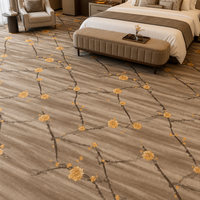 Tapis de chambre d'hôtel 5 étoiles, tapis en nylon imprimé, design personnalisé 3D de luxe