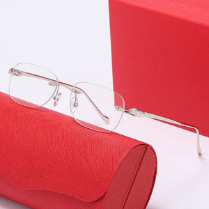 Gafas de Sol de Lujo con Marco Ovalado Dorado y Diseño de Cabeza de Leopardo, Venta al por Mayor de Fábrica, Elegantes, Modernas y Cómodas para Hombres y Mujeres, Marca de Lujo, <span class=keywords><strong>Lentes</strong></span> de Sol, Lunettes de Soleil de Marque - Product Image 5