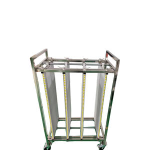 하이 퀄리티 내구성 ESD 알루미늄 PCB 트롤리 신형 내열 스틸 4 륜 플랫폼 슬라이드 레일 이동 PCB 보관 - Product Image 1