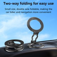 Support magnétique pour téléphone portable, support magnétique à double face, pour voiture, salle de sport, fixation sur toute surface métallique, rotation à 360