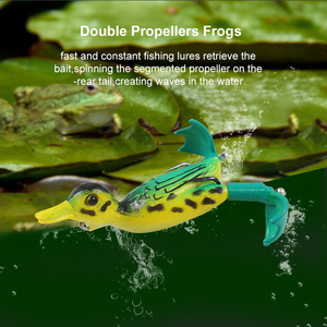 Selco SGHF-57 Vịt Câu Cá Lure Topwater Mồi Mềm Với Xoay Chân Cho <span class=keywords><strong>Pike</strong></span> Bass Cá Lập - Product Image 4