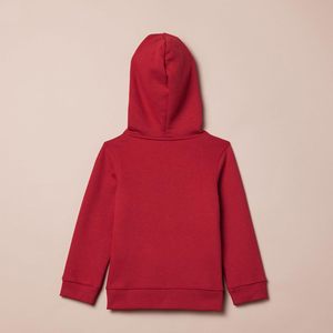 Sudadera con capucha y cremallera para niñas, forro polar, detalle de tejido acanalado, talla 2T - Product Image 3