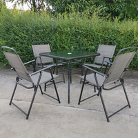 Durabilité pliante portable moderne utilisation extérieure salons jardins table à manger chaise ensemble de meubles