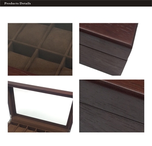 Caja <span class=keywords><strong>de</strong></span> Madera Rústica Pequeña para Manualidades, Caja <span class=keywords><strong>de</strong></span> Madera Vintage para Relojes con Tapa con <span class=keywords><strong>Bisagras</strong></span>, Venta al por Mayor - Product Image 2