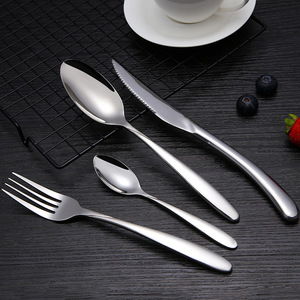 Juego <span class=keywords><strong>de</strong></span> cubiertos <span class=keywords><strong>de</strong></span> acero inoxidable, cuchara plateada, tenedor, <span class=keywords><strong>cuchillo</strong></span> - Product Image 5