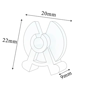 500 Pieces Inventory Control Clips Round Pegboard <b>Hook</b> Stoppers Accessories Fits 5mm to 7mm Diameter <b>Plastic</b> or Metal <b>Hooks</b> - Product Image 2