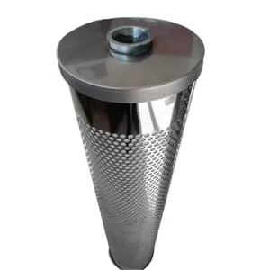 Stainless steel high pressure filter for industrial lubricating oil fluid