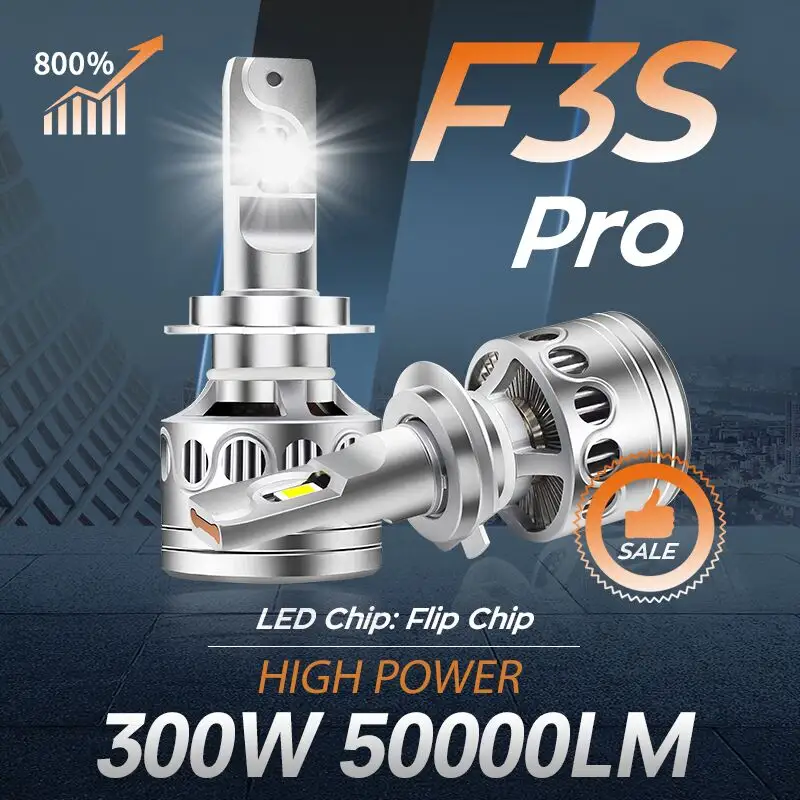 hot sale Auto Lighting System 6000k F3Spro H1 H7 9005 9006 H11 9012 led headlight bulb h4 led Automotive Led Headlight Bulb