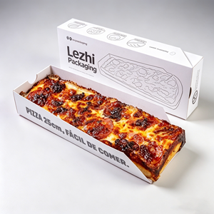 Caja de Cartón para <span class=keywords><strong>Pizza</strong></span> Económica con Impresión Personalizada, Caja de Cartón para <span class=keywords><strong>Pizza</strong></span> para Llevar, Caja de Papel Reciclable para Alimentos - Product Image 5