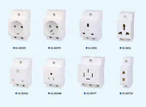 Igercn thương hiệu IG-303U Hot Bán <span class=keywords><strong>Modular</strong></span> Din Rail gắn ngoài trời hộp phân phối điện phổ ổ cắm tường ổ cắm 16A 15A - Product Image 4