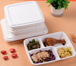 ภาชนะใส่อาหารแบบใช้แล้วทิ้งกล่องอาหารกลางวันแบบใช้แล้วทิ้งพร้อมบรรจุภัณฑ์แบบสั่งทำโลโก้ได้ตามต้องการ - Product Image 6