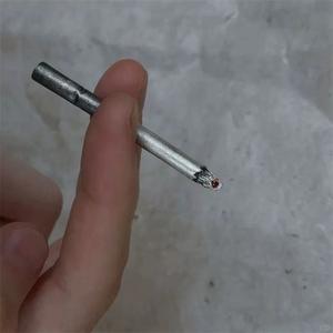 Collier pendentif cigarette brûlée en céramique, bijou artistique avec flamme incandescente, chaîne audacieuse pour un style <span class=keywords><strong>rebelle</strong></span> - Product Image 2