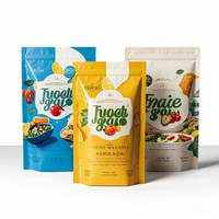 Sachet Doypack Personnalisé Mat Brillant Imprimé par Gravure, en Mylar PE Recyclable avec Fermeture Zip, pour Emballage Alimentaire