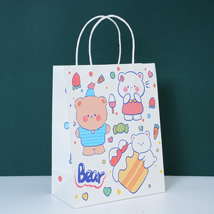 Tas Belanja Kertas Kraft Bahan Daur Ulang Berkualitas Tinggi Custom Grosir dengan Pegangan Panjang dan Segel Kuat Offset - Product Image 1