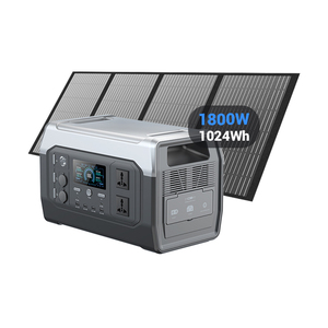 สถานีไฟฟ้าพกพา 1000W 1024Wh สำหรับใช้งานกลางแจ้ง ชาร์จพลังงานแสงอาทิตย์ได้ หลายพอร์ต คลื่นไซน์บริสุทธิ์ พร้อมตัวควบคุม MPPT สำหรับรถยนต์ - Product Image 2