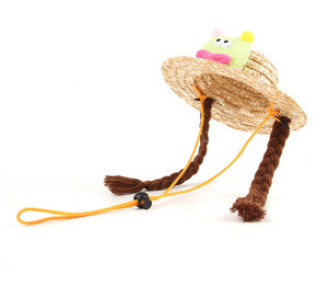 Accesorio para mascotas, divertido sombrero de paja, perros pequeños y medianos, bonitos sombreros para perros, Mini sombrero de paja para mascotas y gatos - Product Image 5