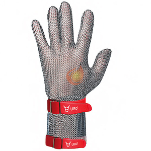 Gants <span class=keywords><strong>de</strong></span> protection en <span class=keywords><strong>maille</strong></span> d'acier pour boucher, résistants à la coupure - Product Image 3