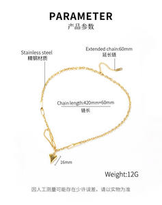 Donne personalizzate amore cuore gioielli collana di moda accessori donna gioielli collana di san valentino - Product Image 2