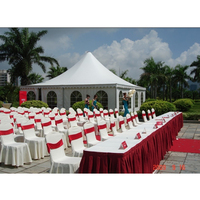5x5 PVC chinois pagode tentes événements fête extérieure commerciale mariage chapiteau tente extérieure pagode chapiteau tente à vendre