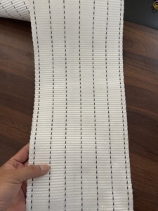 200mm <b>White</b> Polyester Webbing Strap 5:1 Heavy Duty Lifting Belt for Industrial <b>Cargo</b> Securing and Load Restraint - Product Image 3
