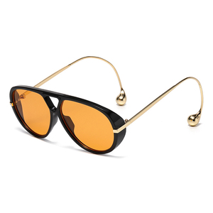 2025 alta calidad nuevo estilo gafas de sol de Metal moda diseño fresco protección UV400 gafas de sol para mujeres damas - Product Image 4