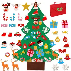 Хит продаж, Рождественский набор из войлока для поделок, набор для детей, забавные украшения на стену, рождественские подарки