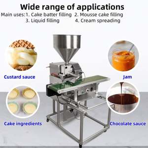 เครื่องบรรจุเค้กชูโรส์อัตโนมัติแบบหน้าจอสัมผัสอัจฉริยะเชิงพาณิชย์ เครื่องบรรจุของเหลวและเนื้อครีมขนาดเล็กสำหรับร้านเบเกอรี่และนม - Product Image 5